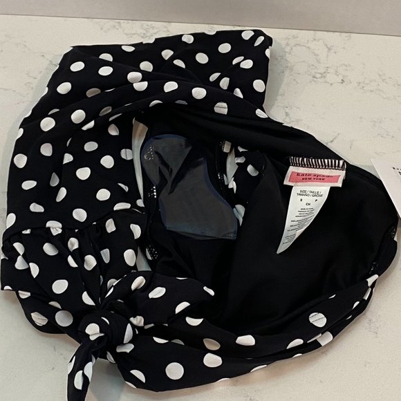 NWT Kate Spade Lia Dot Tie High Waisted Bikini Bottoms - Picture 4 of 8
